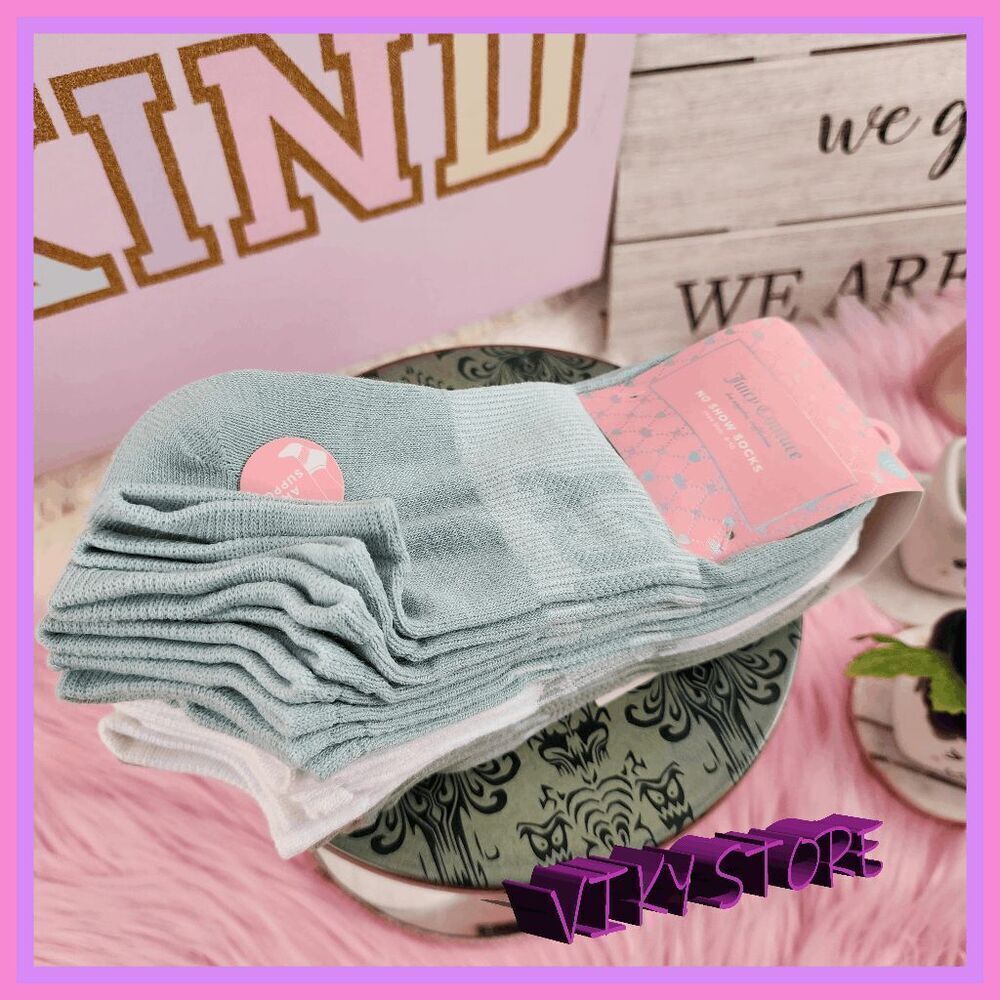 💕 NWT Juicy Couture Multicolor Socks 10 Pairs Arch Support Size 4–10 #7204 💕